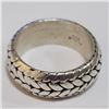 Image 2 : Silver Ring (~Size 7) - RING (~length 0 inches) (~weight 8.53g), Suggested Retail Value $180