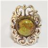 Image 1 : Silver Genuine Gemstone Ring (~Size 8) - RING (~length 0 inches) (~weight 9.75g), Suggested Retail V