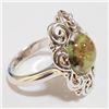 Image 2 : Silver Genuine Gemstone Ring (~Size 8) - RING (~length 0 inches) (~weight 9.75g), Suggested Retail V