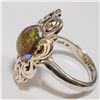 Image 3 : Silver Genuine Gemstone Ring (~Size 8) - RING (~length 0 inches) (~weight 9.75g), Suggested Retail V