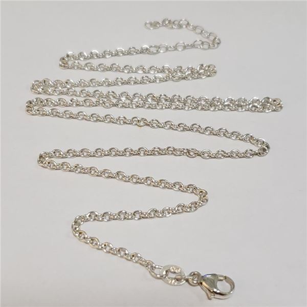 Silver Chain (~Size 0) (~length 20 inches) (~weight 3.93g), Suggested Retail Value $100