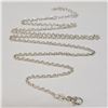Image 1 : Silver Chain (~Size 0) (~length 20 inches) (~weight 3.93g), Suggested Retail Value $100