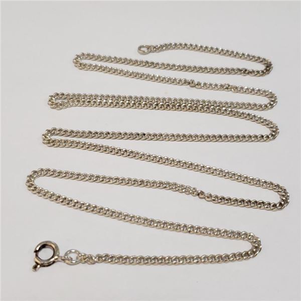 Silver Chain (~Size 0) (~length 24 inches) (~weight 7.42g), Suggested Retail Value $180