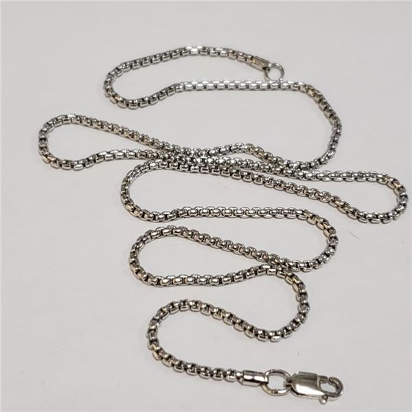 Silver Chain (~Size 0) (~length 18 inches) (~weight 6.6g), Suggested Retail Value $160