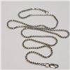 Image 1 : Silver Chain (~Size 0) (~length 18 inches) (~weight 6.6g), Suggested Retail Value $160