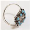 Image 3 : Silver Turquoise Ring (~Size 7) - RING (~length 0 inches), Suggested Retail Value $100