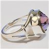 Image 2 : Silver Amethyst Ring (~Size 8) - RING (~length 0 inches) (~weight 7.89g), Suggested Retail Value $30