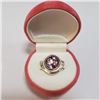 Image 4 : Silver Amethyst Ring (~Size 8) - RING (~length 0 inches) (~weight 7.89g), Suggested Retail Value $30