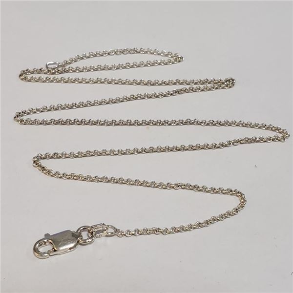 Silver Chain (~Size 0) (~length 16 inches), Suggested Retail Value $80
