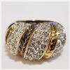 Image 1 : Silver Cubic Zirconia Ring (~Size 6) - RING (~length 0 inches) (~weight 15.79g), Suggested Retail Va