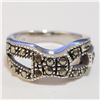 Image 1 : Silver Marcasite Ring (~Size 5.5) - RING (~length 0 inches) (~weight 4.76g), Suggested Retail Value 