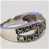Image 2 : Silver Marcasite Ring (~Size 5.5) - RING (~length 0 inches) (~weight 4.76g), Suggested Retail Value 