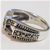 Image 3 : Silver Marcasite Ring (~Size 5.5) - RING (~length 0 inches) (~weight 4.76g), Suggested Retail Value 