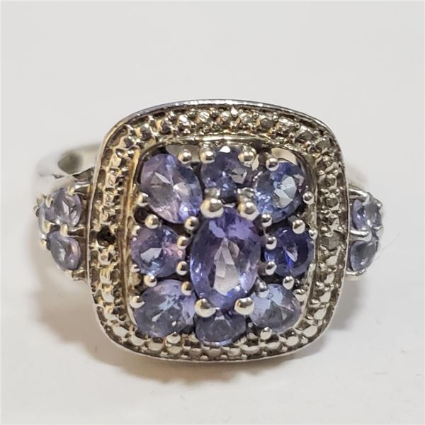 Silver Tanzanite Ring (~Size 10) - RING (~length 0 inches) (~weight 6g), Suggested Retail Value $260