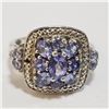 Image 1 : Silver Tanzanite Ring (~Size 10) - RING (~length 0 inches) (~weight 6g), Suggested Retail Value $260
