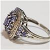 Image 3 : Silver Tanzanite Ring (~Size 10) - RING (~length 0 inches) (~weight 6g), Suggested Retail Value $260
