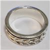 Image 2 : Silver Ring (~Size 8) - RING (~length 0 inches) (~weight 8.38g), Suggested Retail Value $180