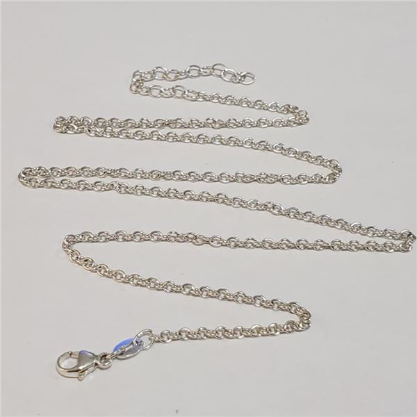 Silver Chain (~Size 0) (~length 20 inches) (~weight 4.02g), Suggested Retail Value $120