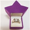 Image 4 : Silver Cubic Zirconia Ring (~Size 8) - RING (~length 0 inches) (~weight 5.83g), Suggested Retail Val