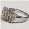 Image 2 : Silver Cubic Zirconia Ring (~Size 8) - RING (~length 0 inches) (~weight 4.81g), Suggested Retail Val