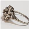 Image 3 : Silver Cubic Zirconia Ring (~Size 6.5) - RING (~length 0 inches) (~weight 3.17g), Suggested Retail V