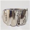 Image 1 : Silver Cubic Zirconia Ring (~Size 6.5) - RING (~length 0 inches) (~weight 3.54g), Suggested Retail V
