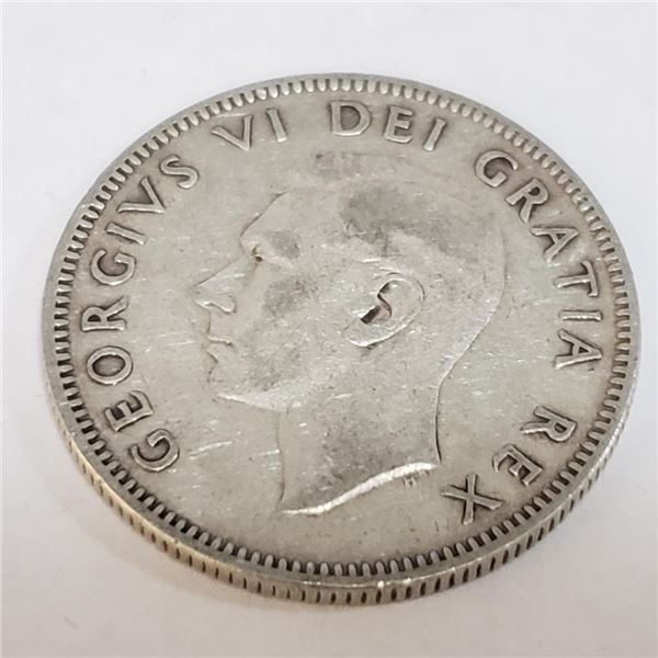 Silver 25 Cents Canadian Coin (~Size 0) (~length 0 inches), Suggested Retail Value $120