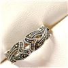 Image 3 : Silver Marcasite Ring (~Size 8) -RING (~length 0 inches), Suggested Retail Value $80