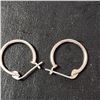 Image 1 : Silver Hoops Earrings, Suggested Retail Value $40