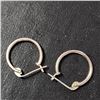 Image 2 : Silver Hoops Earrings, Suggested Retail Value $40