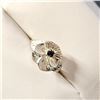 Image 2 : Silver Sapphire Ring (~Size 7) -RING, Suggested Retail Value $80