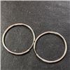 Image 2 : Silver Hoops Earrings, Suggested Retail Value $50