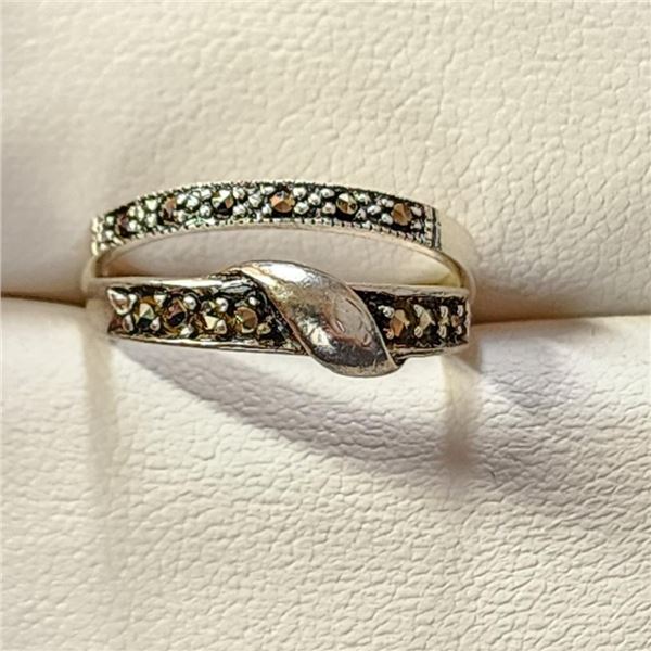 Silver Marcasite Sets (~Size 7) -RING, Suggested Retail Value $80