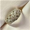 Image 3 : Silver Marcasite Ring (~Size 6) -RING, Suggested Retail Value $80