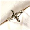 Image 3 : Silver Marcasite Ring (~Size 6) -RING, Suggested Retail Value $60