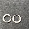 Image 3 : Silver Hoops Earrings (~Size 0) (~length 0 inches), Suggested Retail Value $30