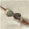 Image 2 : Silver Marcasite Ring (~Size 7) -RING (~length 0 inches), Suggested Retail Value $70