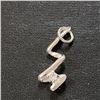 Image 1 : Silver Cubic Zirconia Pendant (~Size 0) (~length 0 inches), Suggested Retail Value $50