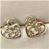 Image 1 : Silver Heart Shape Earrings (~Size 0) (~length 0 inches), Suggested Retail Value $60