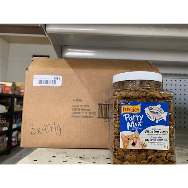 Purina Friskies Party Mix Cat Treats Ocean Crunch 3 x 454g