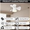 Image 1 : OKSTENCK Ceiling Fans with Lights and Remote Control, 21" Ceiling Fans with LED Lamps Quiet Reversib