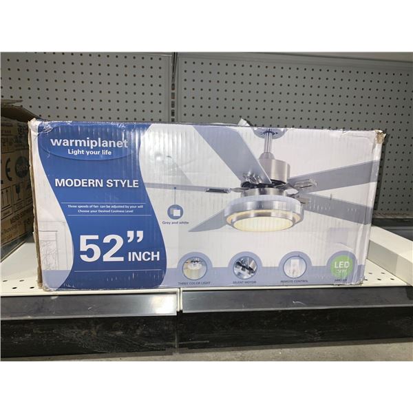 Warmiplanet Modern Style 52: Ceiling Fan 3 Speed