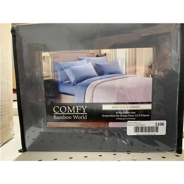 Comfy Bamboo World 8800 Gold Series King Sheet Set 4pc
