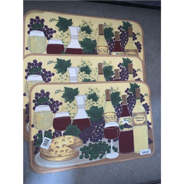 Lot of 3 Kitchen Mat Washable