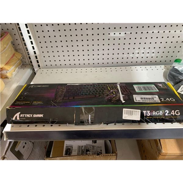 Attack Shark T3 RGB 2.4G USB+Type C Duasl Purpose Wireless Charging Combo