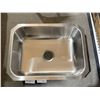 Image 4 : Stainless Steel Sink Basin 11 1/2" x 18 3/4" x 8"h From outter edge