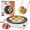 Image 1 : MasterChef Electric Ebelskiver Maker Delicious Homemade Japanese Takoyaki, Donut Holes, Cake Pops, O