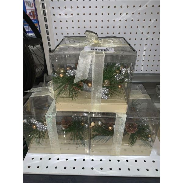 Lot of 3 Candle Centerpieces