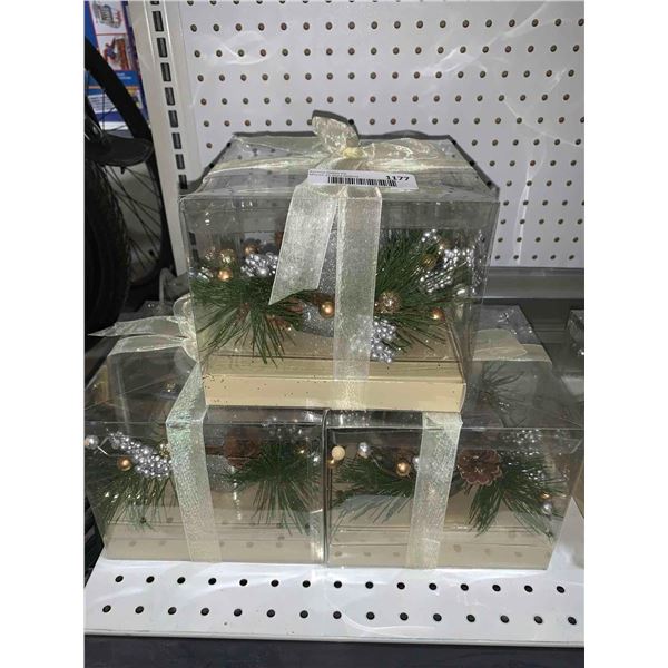 Lot of 3 Candle Centerpieces