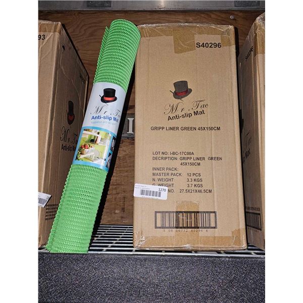 Mr Tac Anti Slip Mat Green - 45x150cm - Lot of 12 rolls